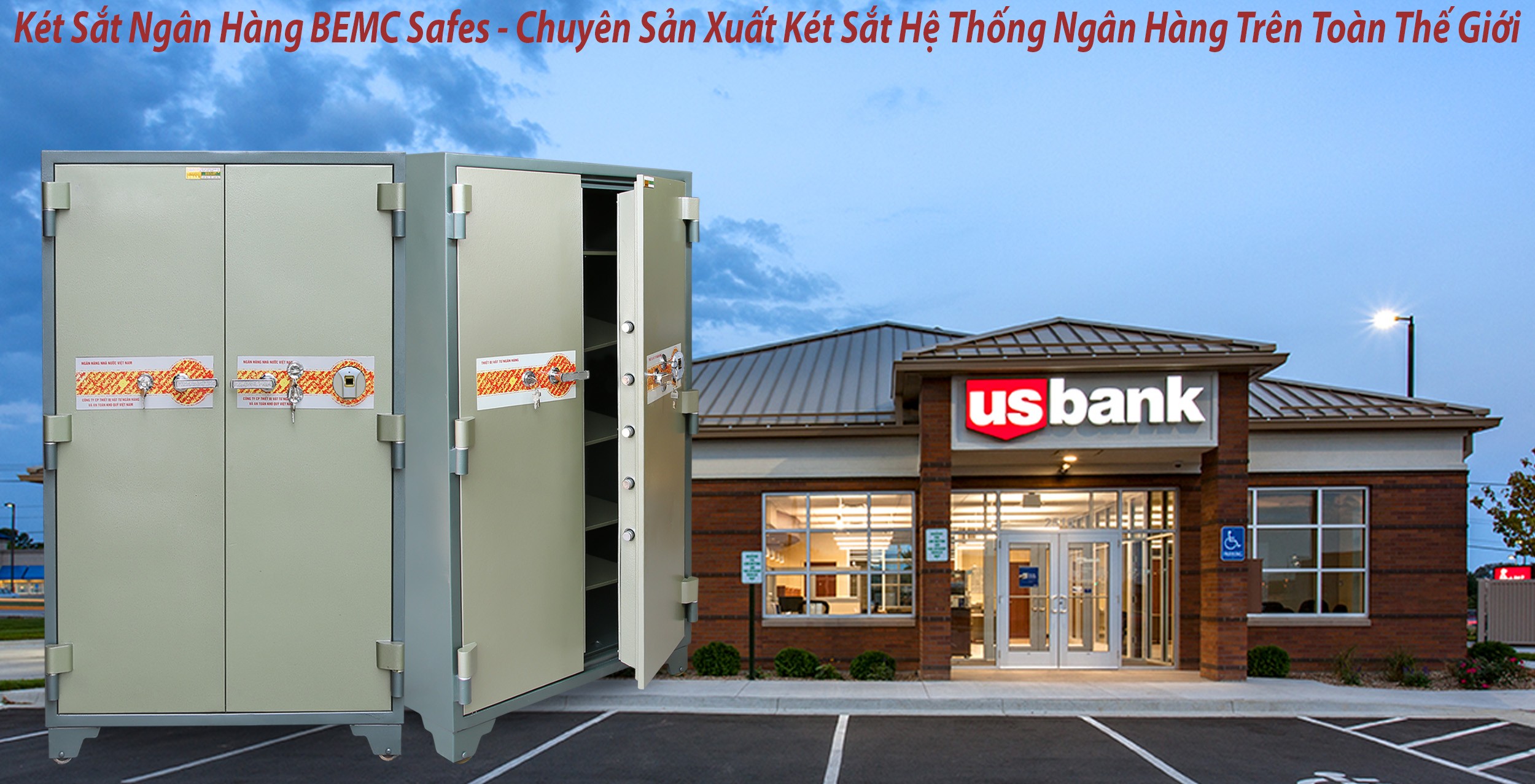 hình ảnh sản phẩm Két Sắt Vân Tay Bank Safes 2 Cửa BEMC K1900 F Chất Lượng TC Châu Âu